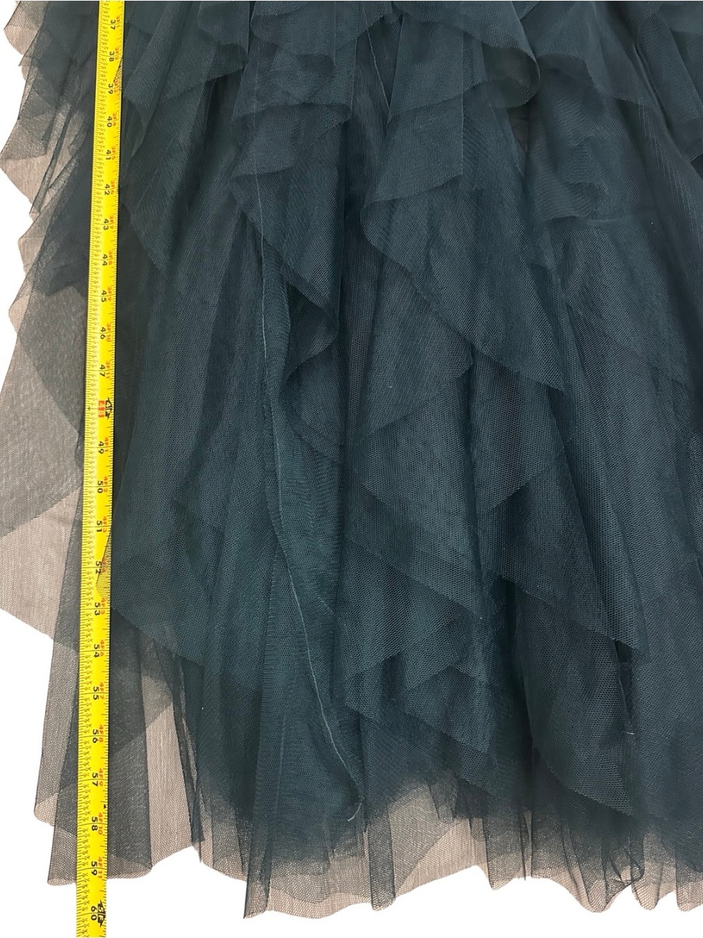 Alrar’d State Evelinah Ruffle Tulle Maxi Dress Hunter Green Medium Fairycore NWT - Picture 8 of 11